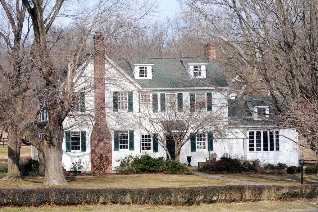 Merryland house in winter.