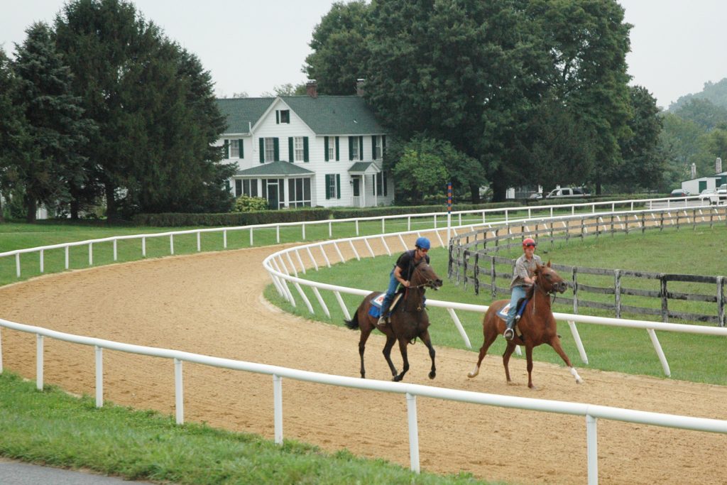 The house sits trackside at Merryland farm.